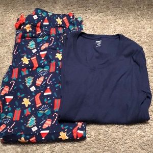 Christmas Themed Pajama Set